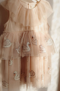 fayette dress - swan glitter