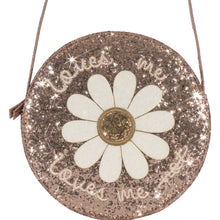 Load image into Gallery viewer, daisy shoulder bag - cameo rose glitter