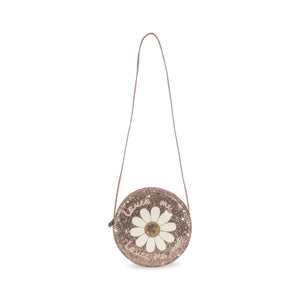 daisy shoulder bag - cameo rose glitter