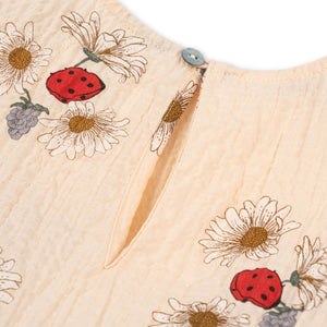 vida puff sleeve dress - ladybug