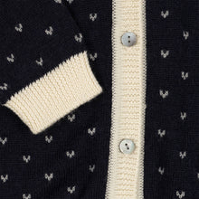 Load image into Gallery viewer, heart cardigan - navy