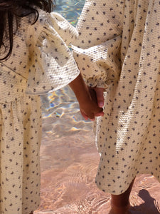bitsy wrap dress - point bleu