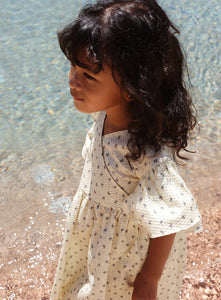 bitsy wrap dress - point bleu