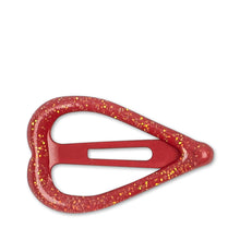 Load image into Gallery viewer, 10 pack junior heart hair clips - flame scarlet