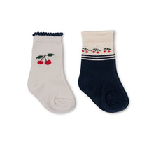 Load image into Gallery viewer, 2 pack cherry socks - cherry mix