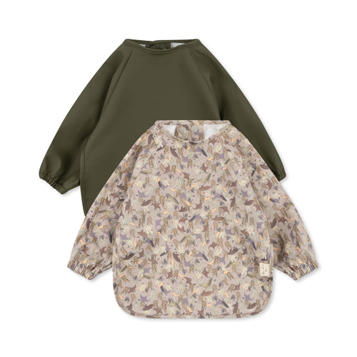 2 pack dinner bib with sleeves - le grand bleu
