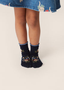 2 pack lapis socks - cat/flower