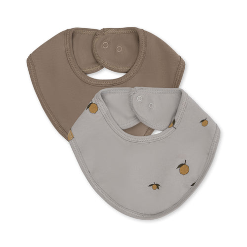 2 pack basic bibs - lemon harbor/brindle