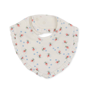 2 pack basic frill bibs - brise dé été white/nouvelle peach