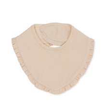 Load image into Gallery viewer, 2 pack basic frill bibs - brise dé été white/nouvelle peach