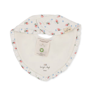 2 pack basic frill bibs - brise dé été white/nouvelle peach