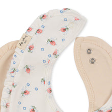 Load image into Gallery viewer, 2 pack basic frill bibs - brise dé été white/nouvelle peach