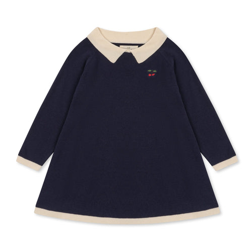 venton knit dress - navy