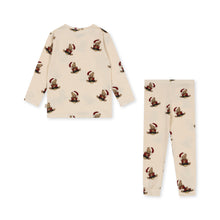 Load image into Gallery viewer, basic blouse / pants set - christmas teddy