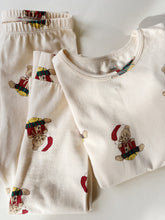 Load image into Gallery viewer, basic blouse / pants set - christmas teddy