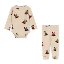 將圖片載入圖庫檢視器 basic body / pants set - christmas teddy