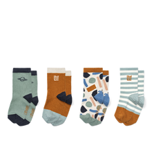 將圖片載入圖庫檢視器 SILAS COTTON SOCKS 4 PACK - PLANET MULTI MIX