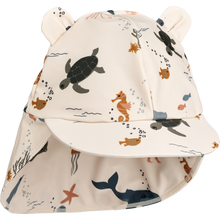 Load image into Gallery viewer, SENIA SUN HAT WITH EARS - SEA CREATURE / SANDY