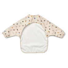 Load image into Gallery viewer, MERLE CAPE BIB - ALPHABET / SANDY