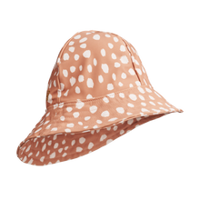 Load image into Gallery viewer, JOSEFINE WIDE BRIM SUN HAT - LEO SPOTS / TUSCANY ROSE