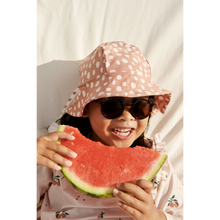 Load image into Gallery viewer, JOSEFINE WIDE BRIM SUN HAT - LEO SPOTS / TUSCANY ROSE