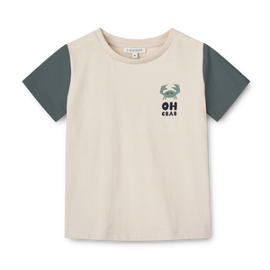 PLACEMENT PRINT T-SHIRT - OH CRAB / SANDY