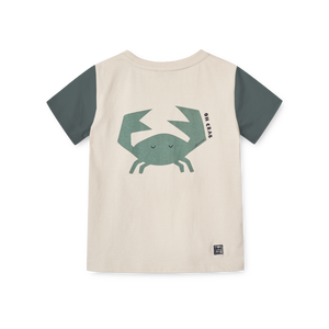 PLACEMENT PRINT T-SHIRT - OH CRAB / SANDY