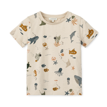 Load image into Gallery viewer, APIA PRINTED COTTON T-SHIRT - SEA CREATURE / SANDY