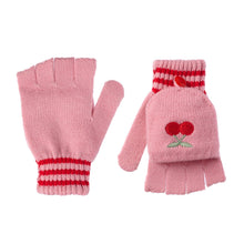 將圖片載入圖庫檢視器 Pink gloves with cherry design on a white background
