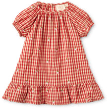 Load image into Gallery viewer, Red and pink Molly Pineberry Dress by Flöss featuring a gingham pattern and a stylish, comfortable fit.