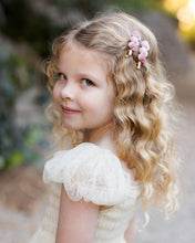 Load image into Gallery viewer, Velvet Heart Clips | Raspberry