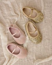 Load image into Gallery viewer, Baby Ballet Flats | Gold Sparkle