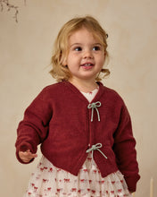 Load image into Gallery viewer, Bow Cardigan | Ruby