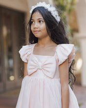 Load image into Gallery viewer, Noralee blush Pixie headband with delicate design, showcased in a lifestyle setting, perfect for stylish accessories.