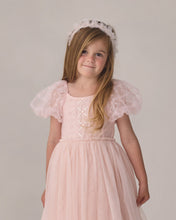 Load image into Gallery viewer, Noralee Pixie Headband in blush color, featuring a soft, stylish design with delicate detailing, perfect for adding a charming touch to outfits.