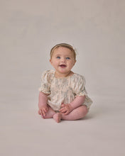 Load image into Gallery viewer, Noralee Hazel Romper Mist English Rose with floral print, sleeveless design, and relaxed fit, perfect for casual summer wear.