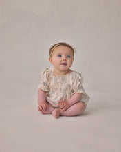 Load image into Gallery viewer, Noralee Hazel Romper Mist English Rose, lightweight floral romper with soft fabric and delicate rose pattern, perfect for warm weather.