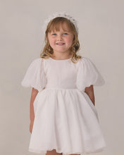Load image into Gallery viewer, Noralee Sofia White Dress displayed on a mannequin, featuring a flowy fabric and elegant design for casual or semi-formal wear.
