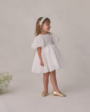 Load image into Gallery viewer, Noralee Sofia white dress, lightweight fabric with elegant design, displayed on a mannequin.