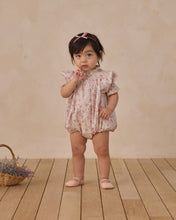 Load image into Gallery viewer, Noralee Maddie Romper in pastel garden print, featuring a lightweight fabric and floral design, perfect for spring and summer wear.