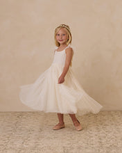 Load image into Gallery viewer, Noralee Poppy Dress in ivory, featuring a flowy fabric and elegant design, shown on a model in this stylish dress image.