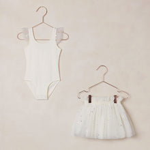Load image into Gallery viewer, Noralee Lottie Tutu Set Confetti dress in ivory, featuring a cheerful confetti pattern and soft fabric for young girls.