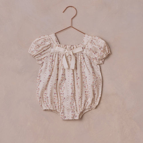 Lyla Romper | Floral Stripe