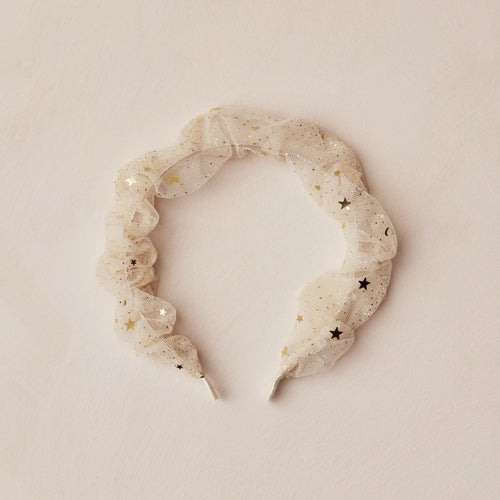 Gathered Headband | Champagne Stars