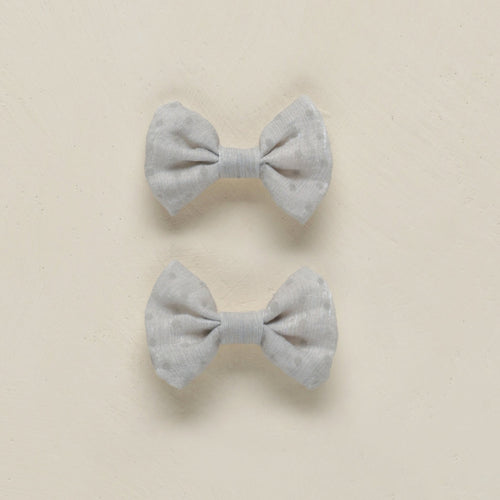 Little Bow Clips || Powder Blue