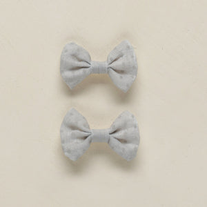 Little Bow Clips || Powder Blue
