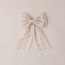 將圖片載入圖庫檢視器 Bow with polka dot pattern on a plain background