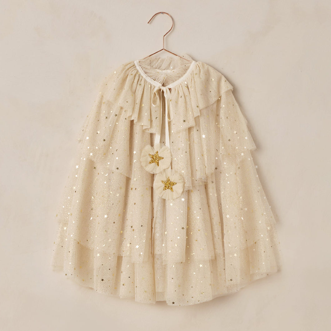 Tulle Cape | Champagne Stars