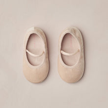 Load image into Gallery viewer, Pair of beige ballet flats on a beige background