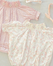 Load image into Gallery viewer, Noralee Maddie Romper in pastel garden print, featuring a lightweight, floral design perfect for warm weather.